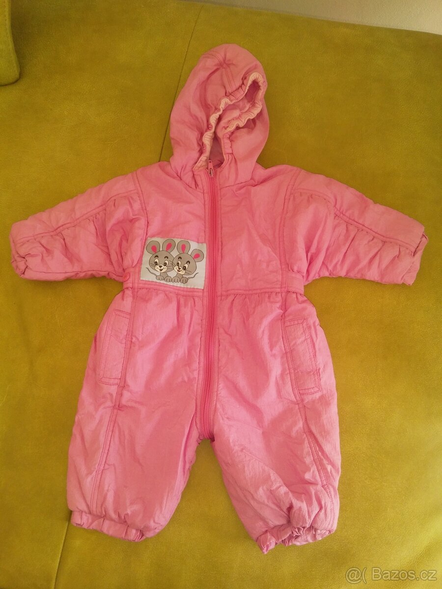 Dětský zimní růžový overal Kanz