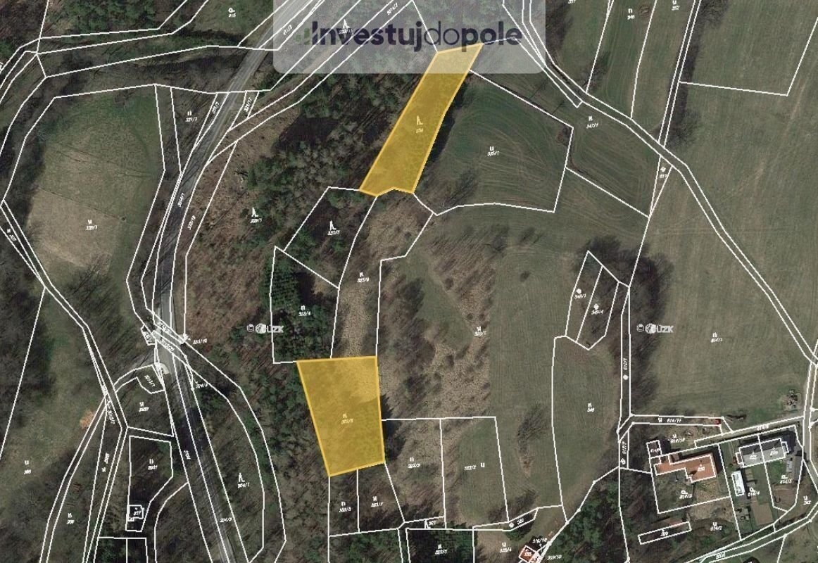 Prodej lesa 3 539 m², Proseč - Česká Rybná