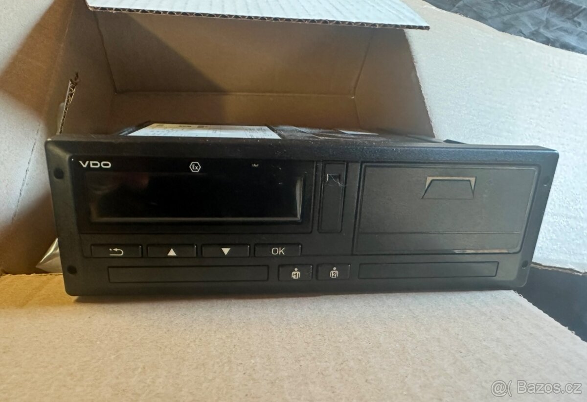 Tachograf na kartu funkční