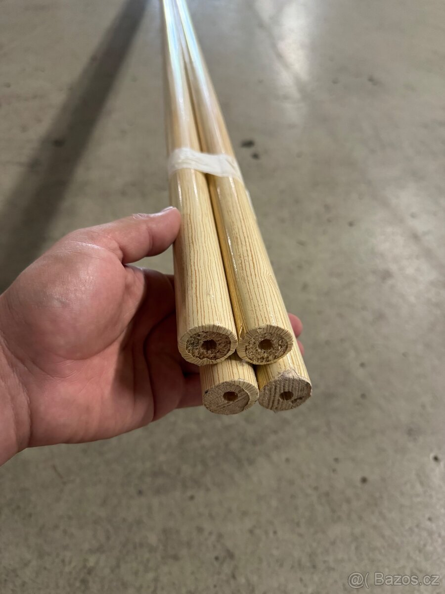 Dřevěná tyč 300cm borovice 4ks