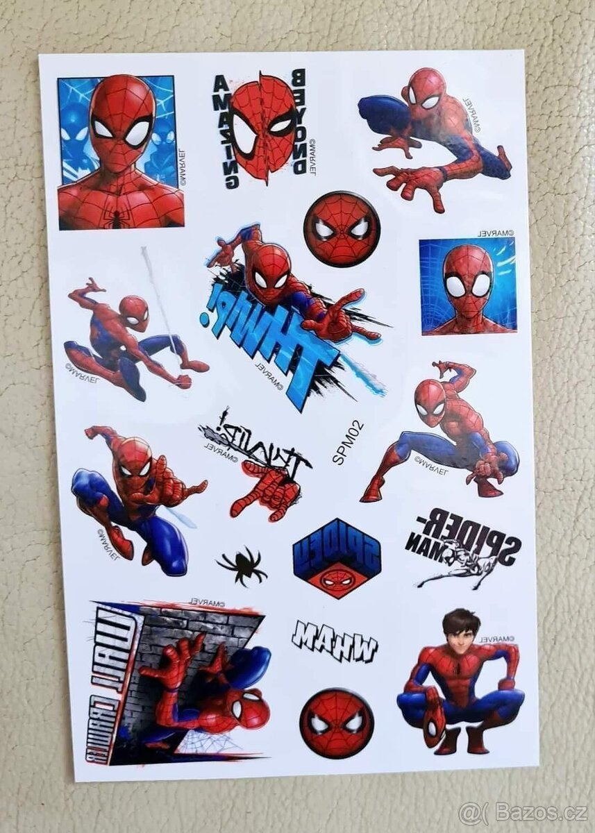 Tetování Spiderman, lví král a Mickey