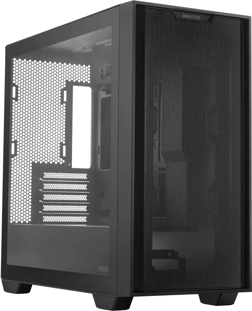 PC skříň ASUS A21 Black + 4x120 mm ventilátor Asus + řadič