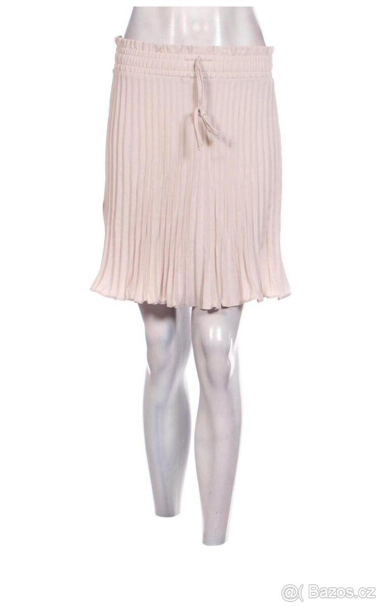 Světle růžová plisovaná sukně H&M vel.36