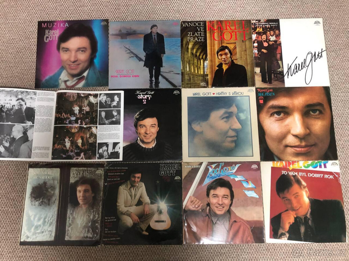 LP Gramofonové desky Karel Gott -11 Ks (i po kuse) (Sada 02)