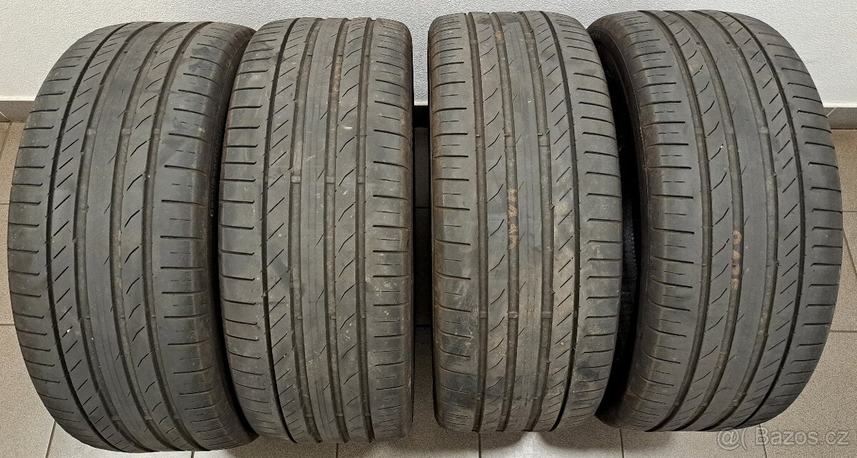 4x letní pneumatiky Continental 255/45 R20, r.v. 2023