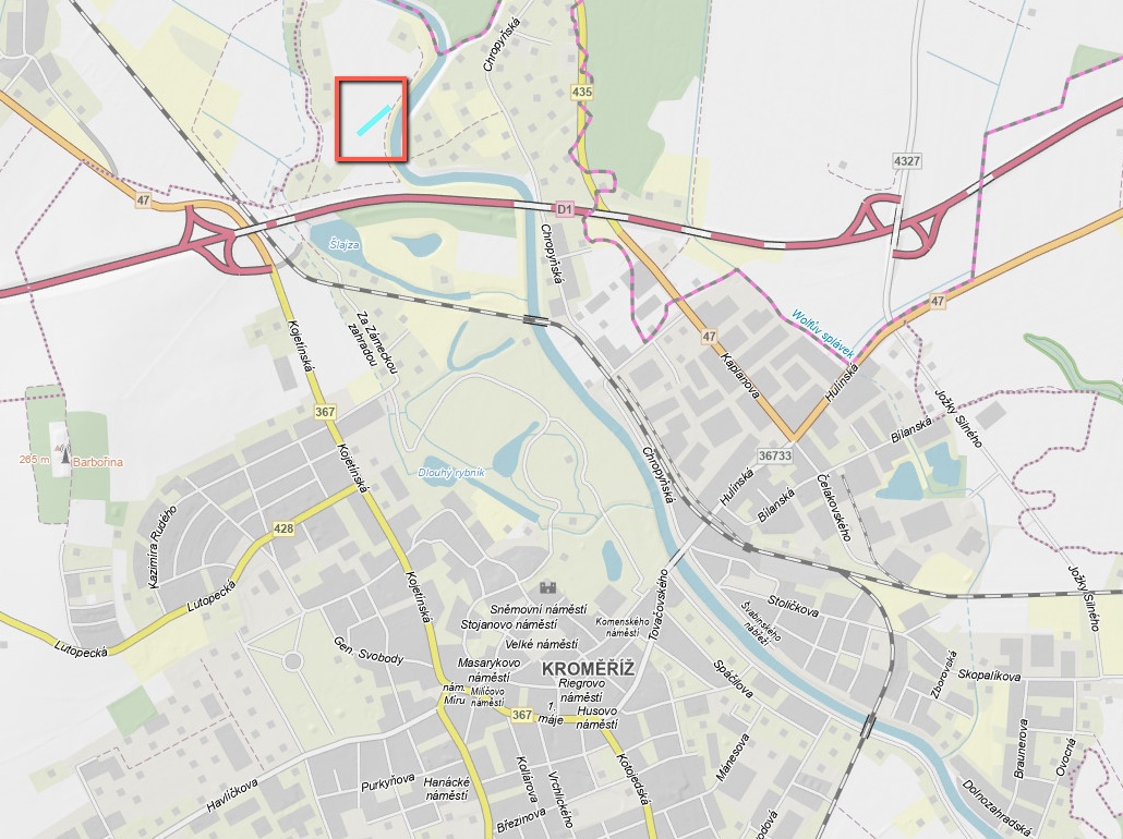 Prodej pole v blízkosti Kroměříže – 2 753 m²
