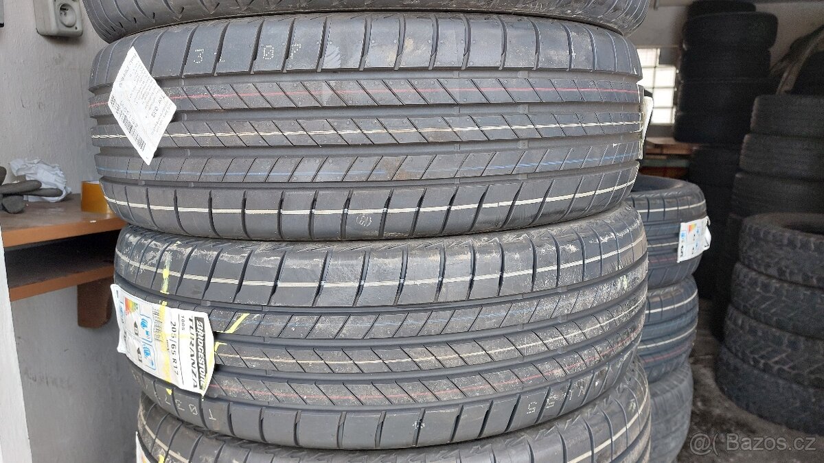 Pneu letní, 2 ks, rozměr 205/65/17, 96V, BRIDGESTONE, NOVÉ