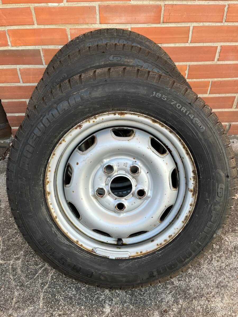 VW T3 disky 5½Jx14 H2 ET51 pneu 185/70/14