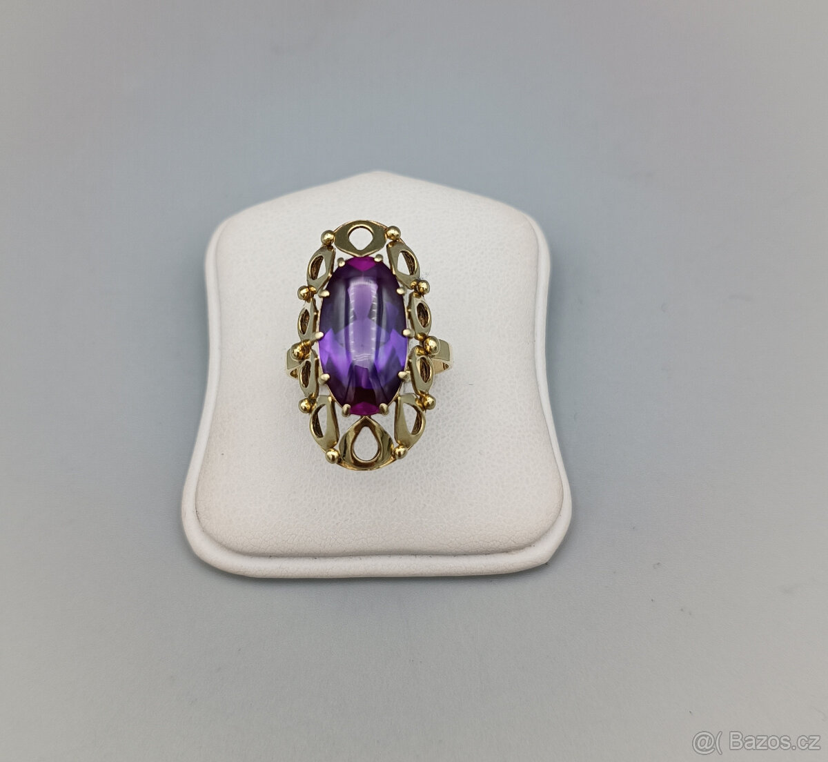 Zlatý prsten 6,60g, 14 kt, 585/1000 velikost 59-60