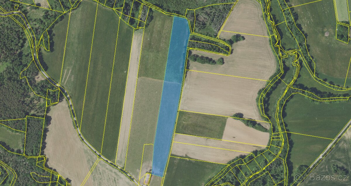 Prodej pozemku – orná půda, 24 469 m², Kamberk, okres Benešo