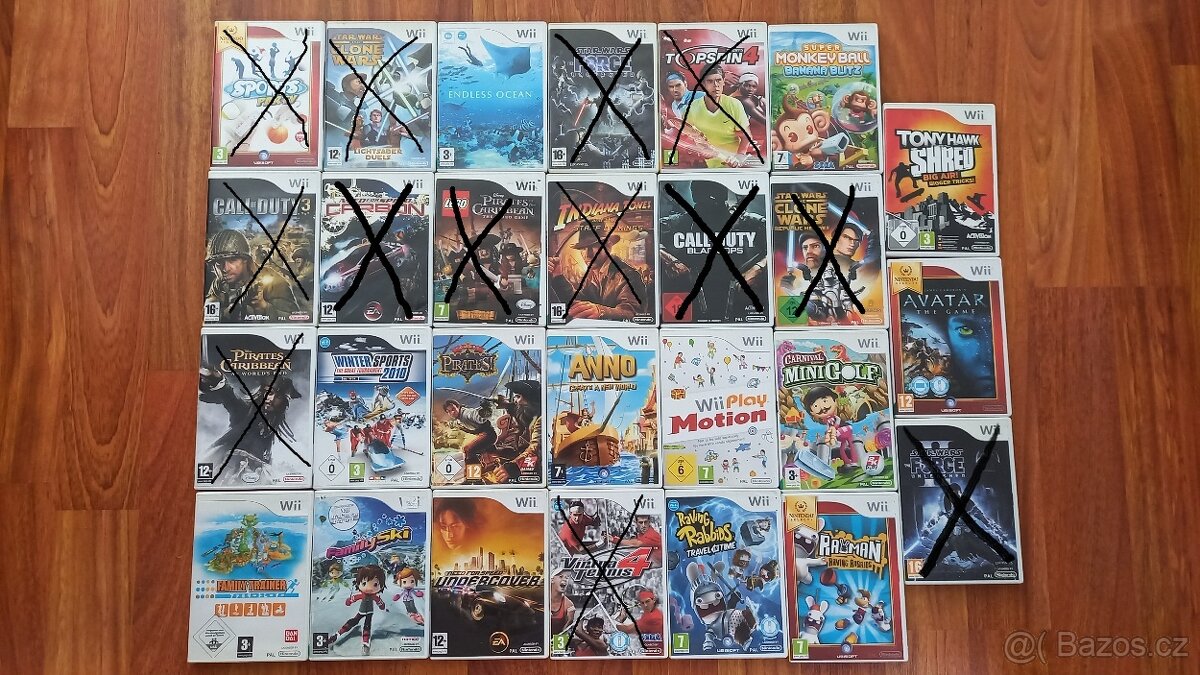Prodám hry pro Nintendo Wii