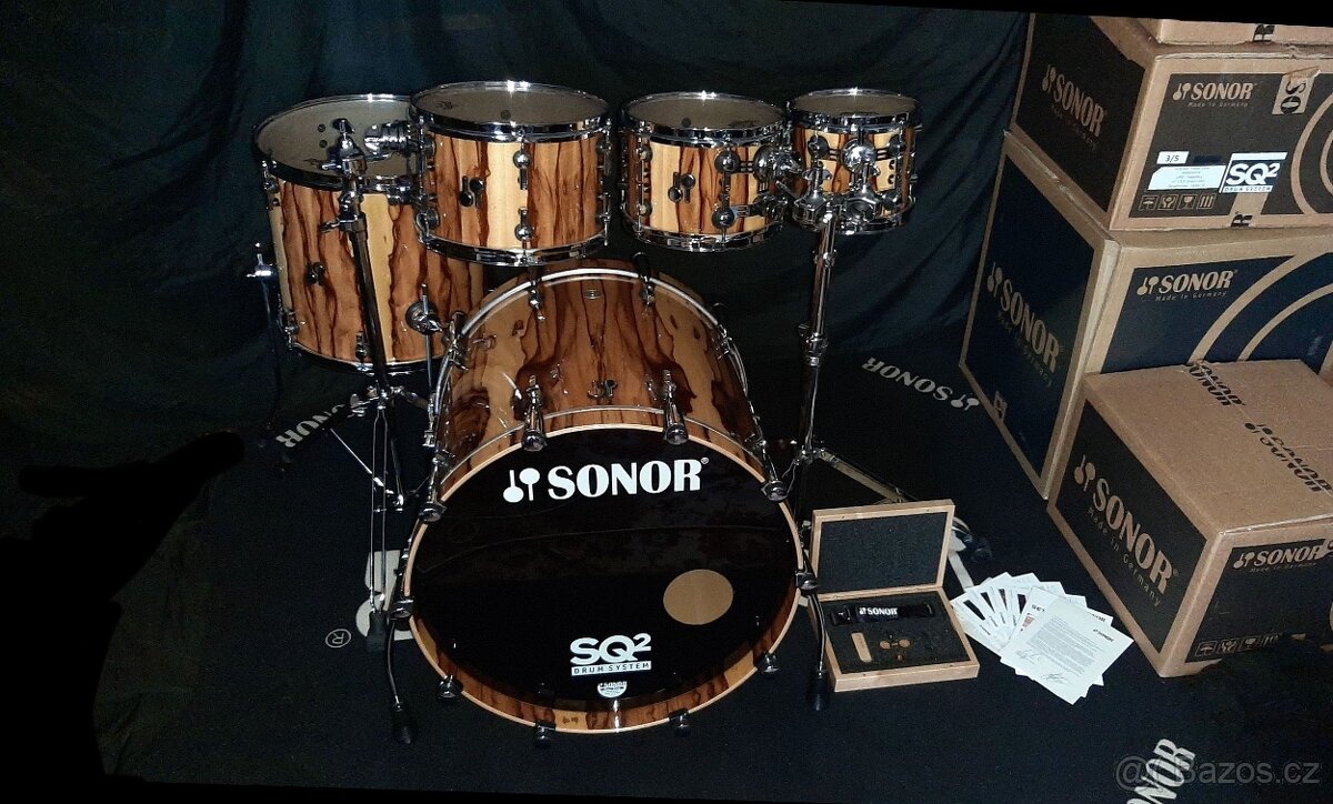 Prodám nové bicí Sonor SQ2- African Marble