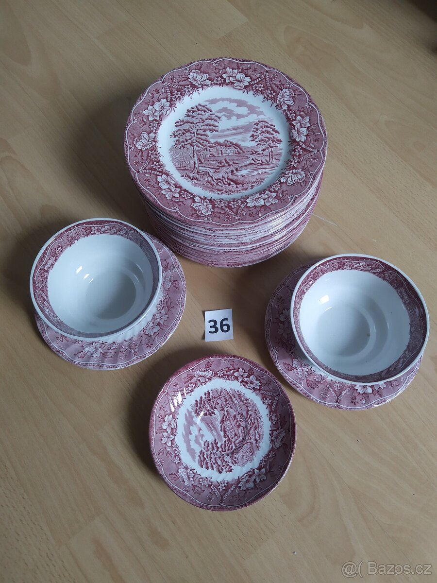 Anglický porcelán č.36 - jednotlivé ceny v popise