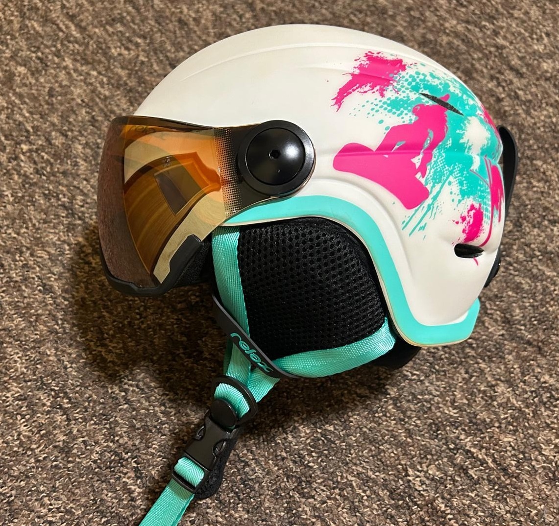 Dětská lyžařská helma Relax Twister VISOR RH27G - vel.S