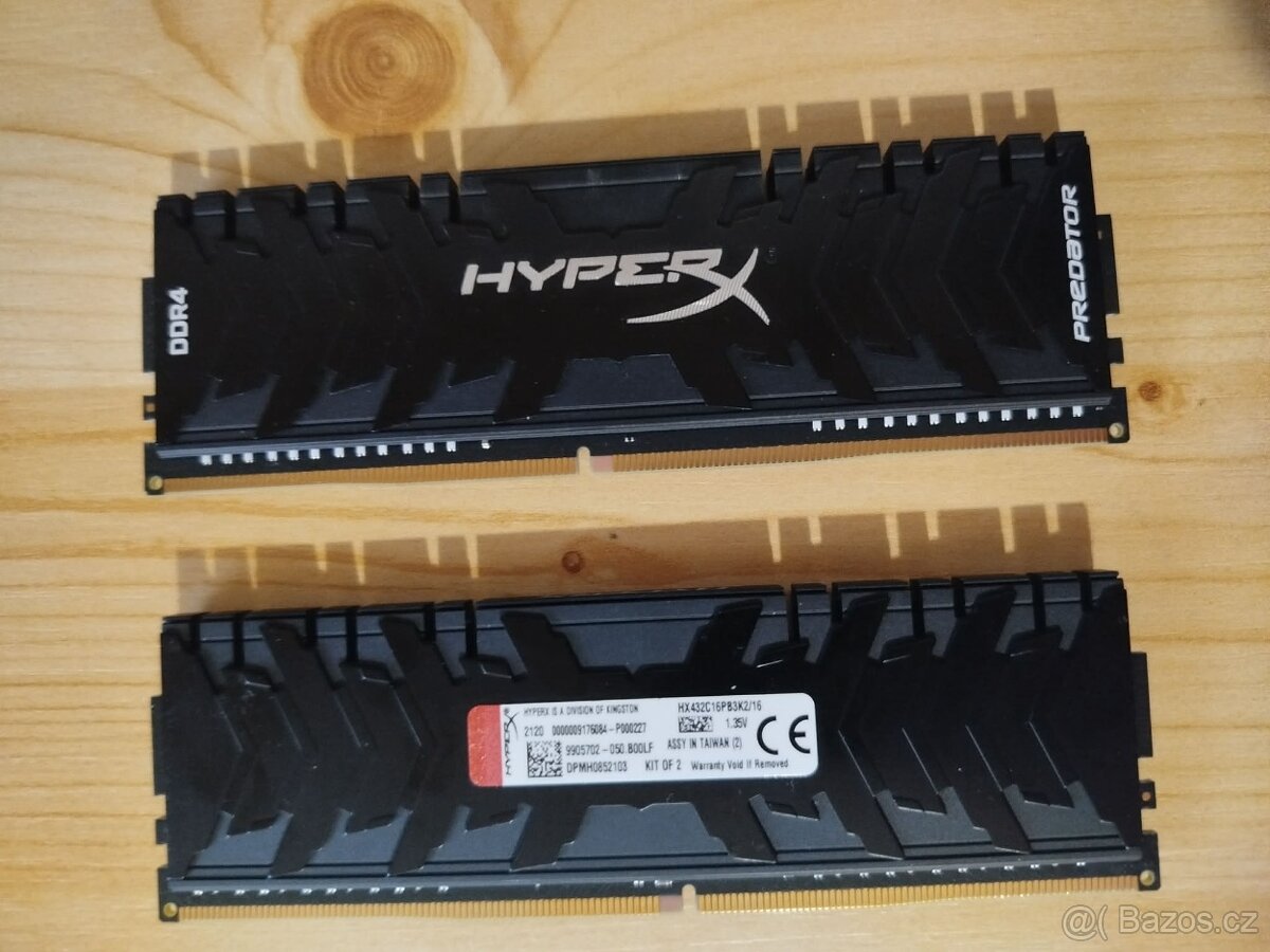 HyperX 16GB KIT DDR4 3200MHz CL16 Predator Series