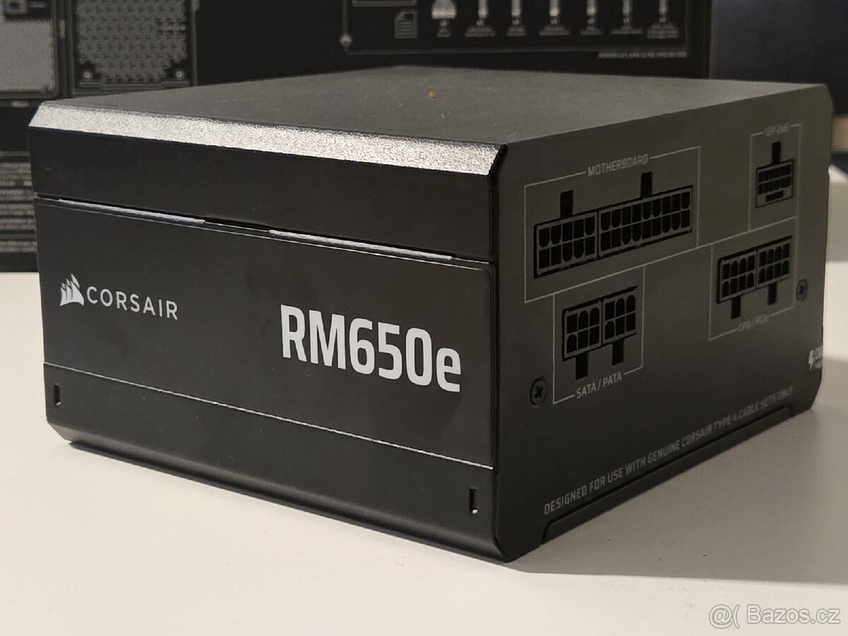 Corsair RM650e (2025) - 650w, modulární, záruka