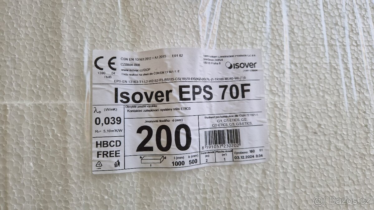 Isover EPS 70F 200mm