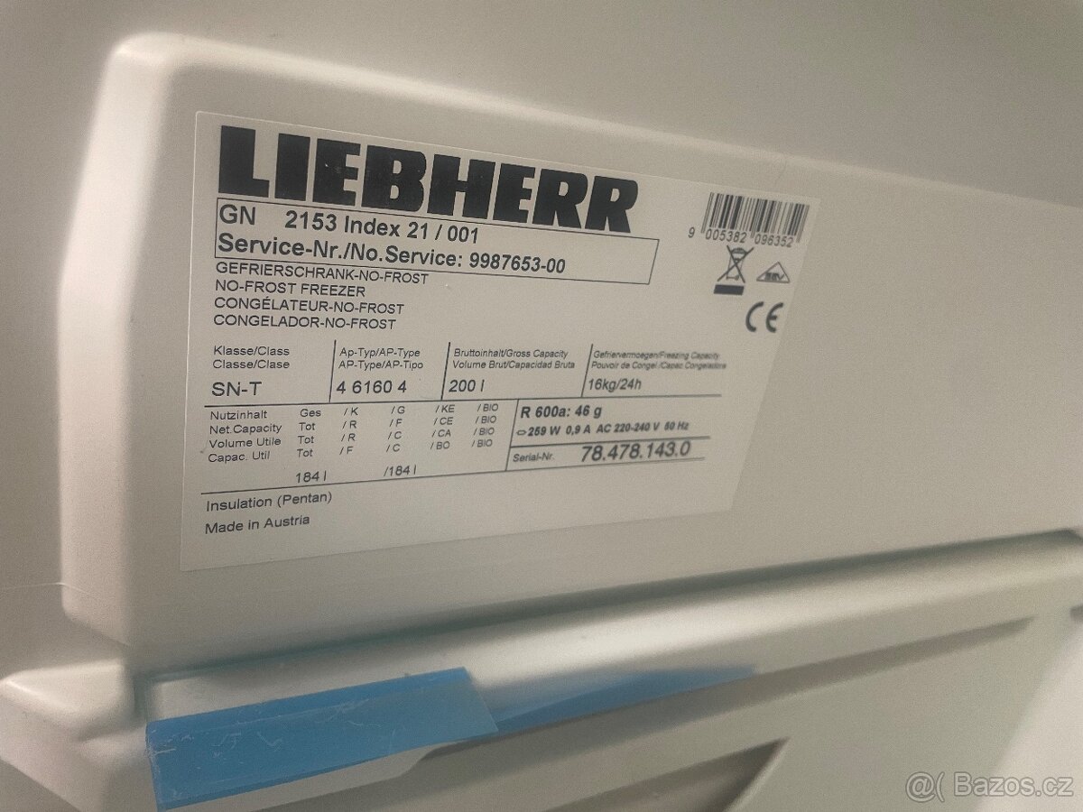 Prodám mrazák LIEBHERR