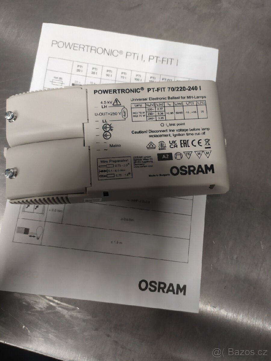 Elektronický předřadník OSRAM PT-FIT 70/220-240 I