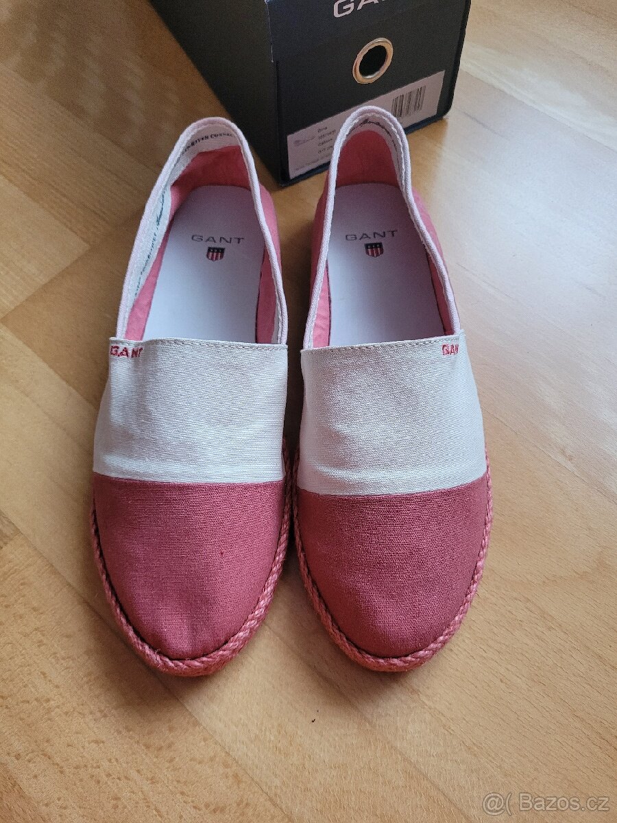 Espadrilky, original GANT, vel. 39, nove