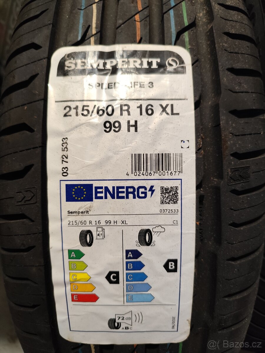 Prodám 4x pneu Semperit 215/60R16 99H XL
