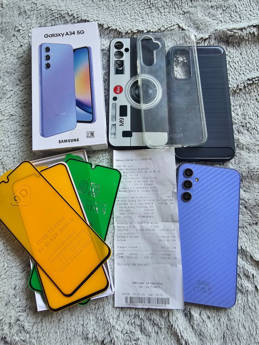 Samsung A34 5G nový, záruka
