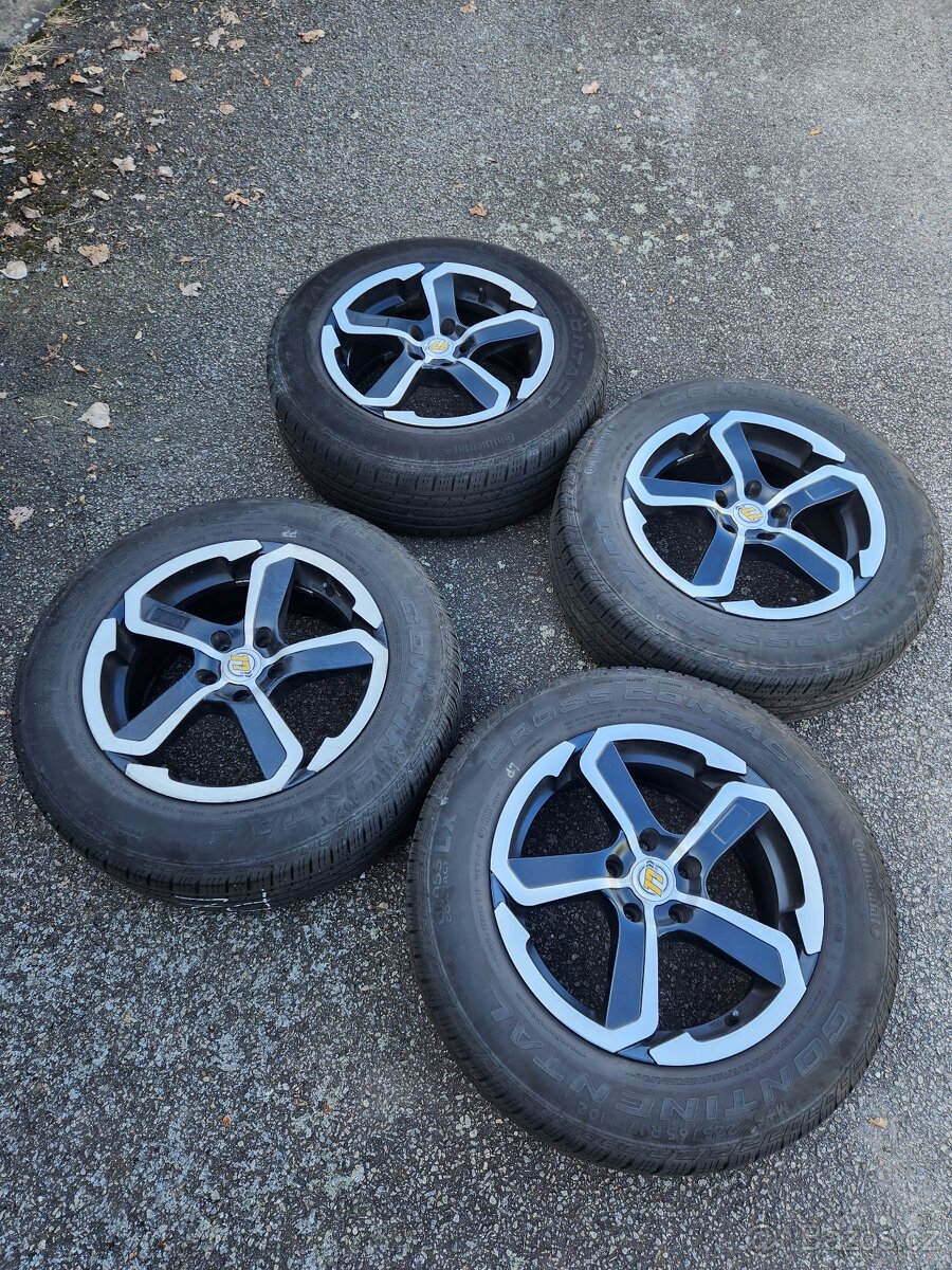 Sada 4ks alu disků R17 + letní pneu 225/65 R17 M+S Continent
