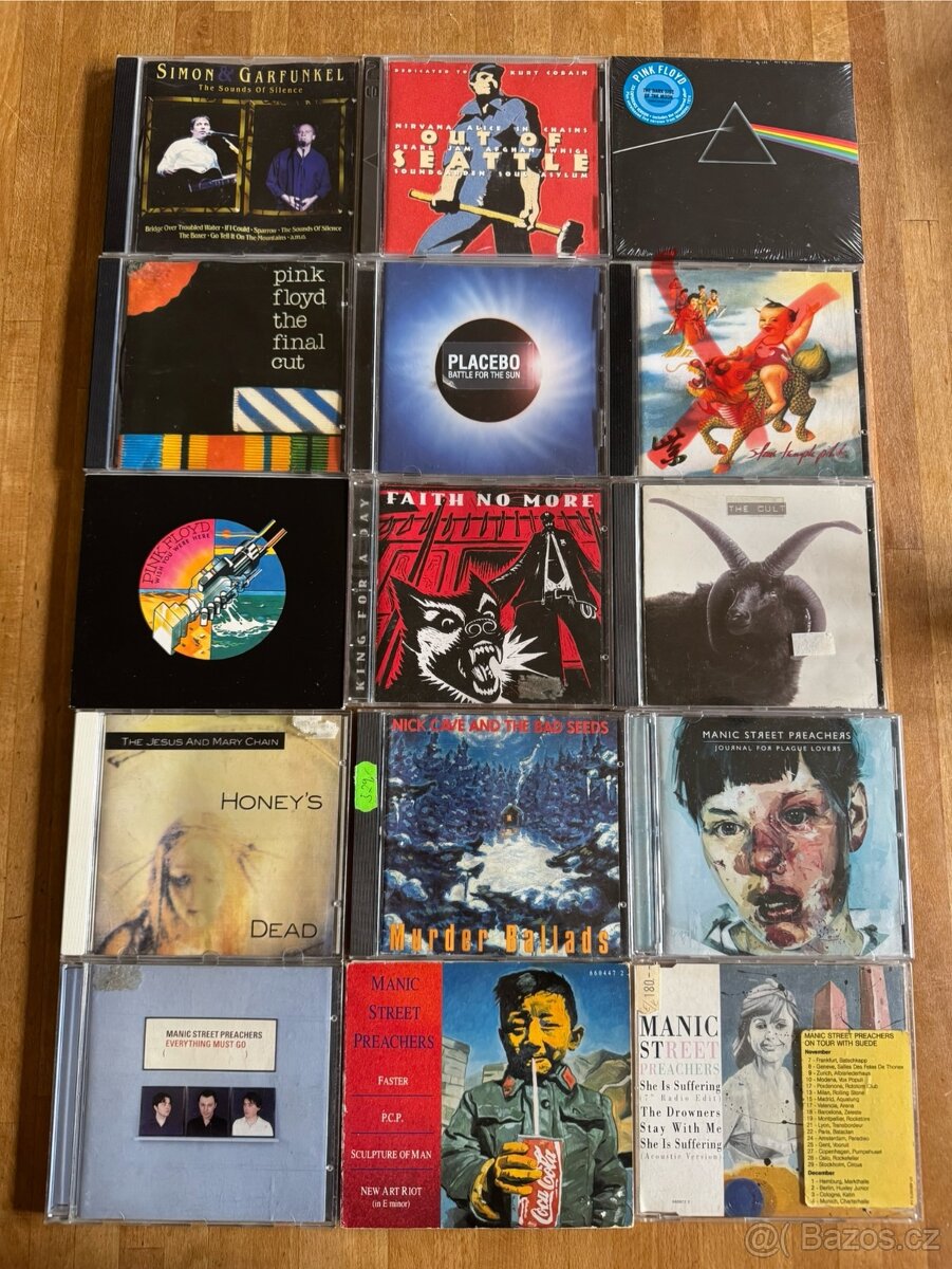 Grunge,Pink floyd,Nick Cave,Simon Garfunkel, Placebo,TheCult