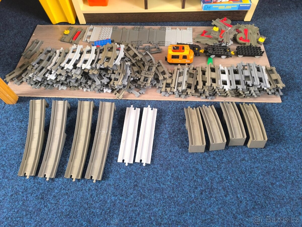 Lego Buplo kostky a vláčky koleje