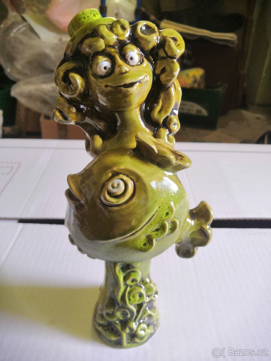 Keramická soška Rybářky