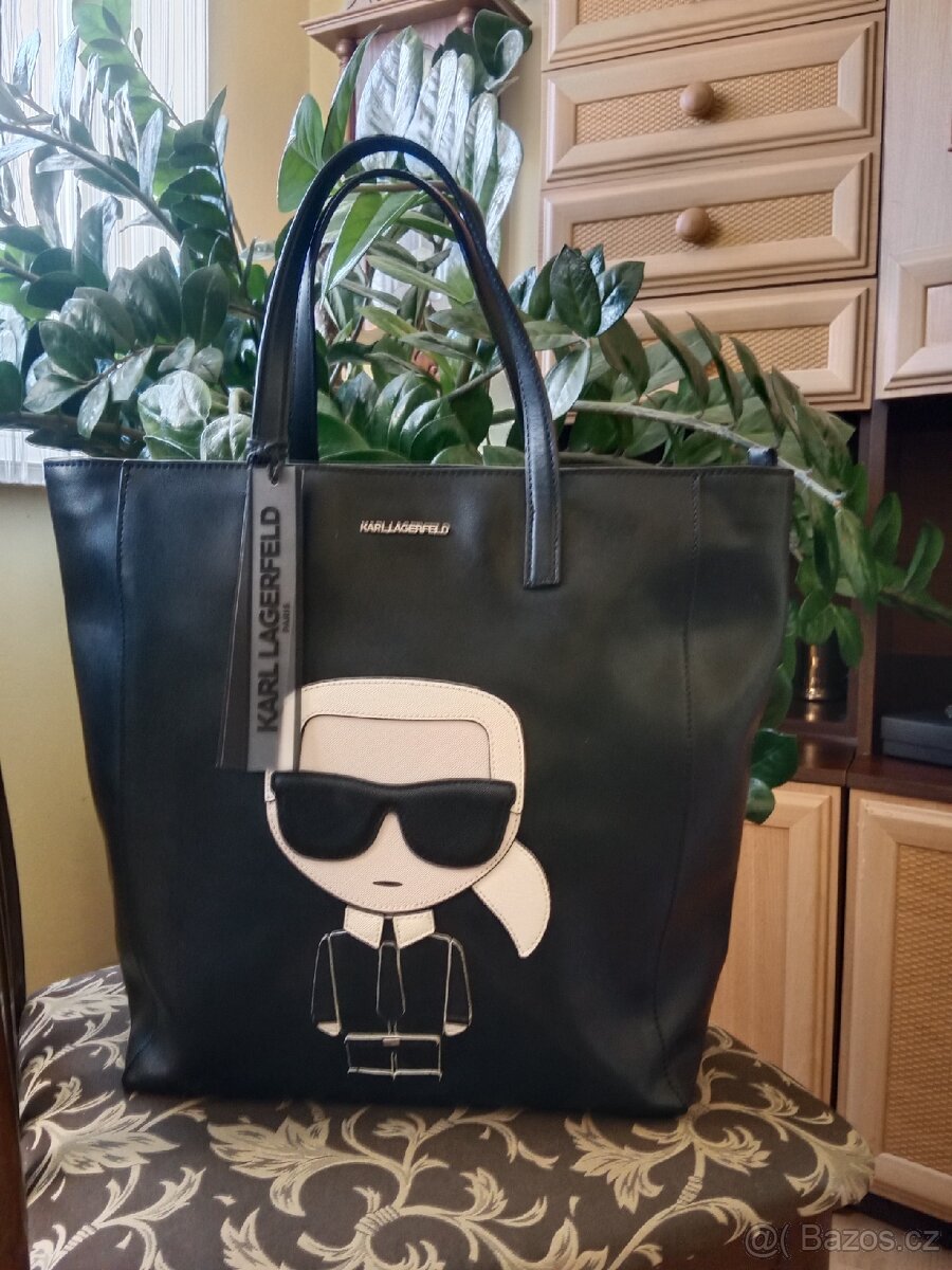 Karl Lagerfeld vysoce luxusní kožená kabelka