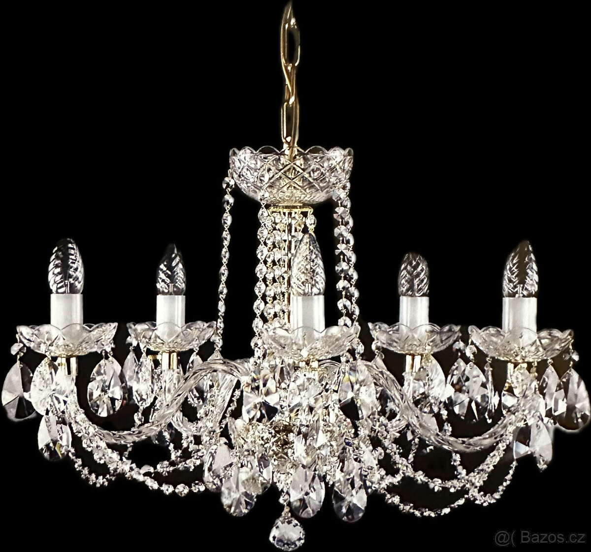 Křišťálový lustr – Bohemian Crystal (český výrobce, 6 ramen)
