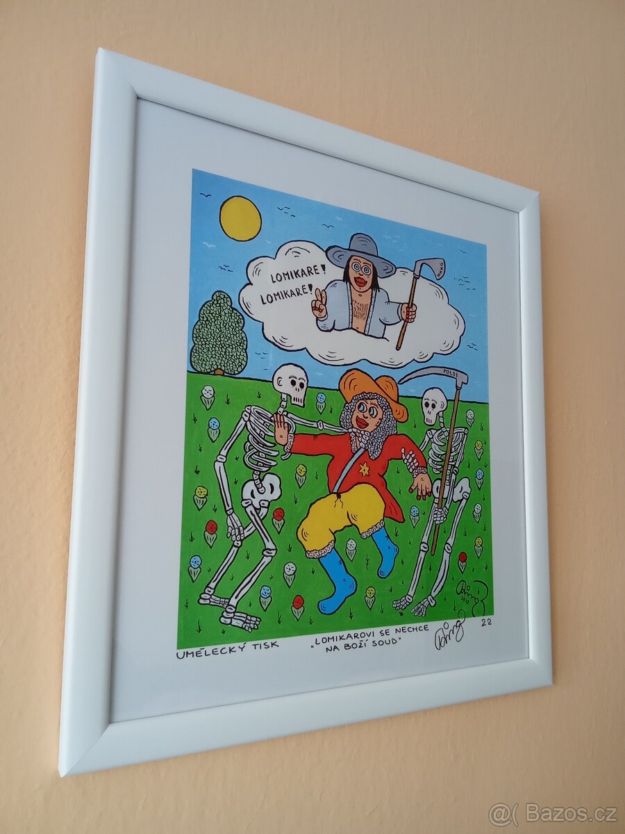 František Ringo Čech.Obraz-Lomikarovi se nechce na boží soud