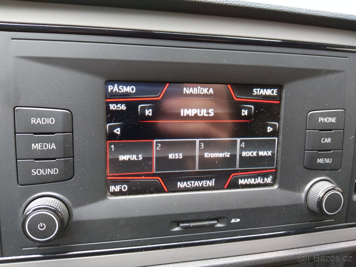 Seat Media System Colour 5", bluetooth HF, USB, SD-Karta