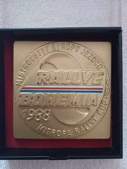 Plaketa Rallye Bohemia 1988