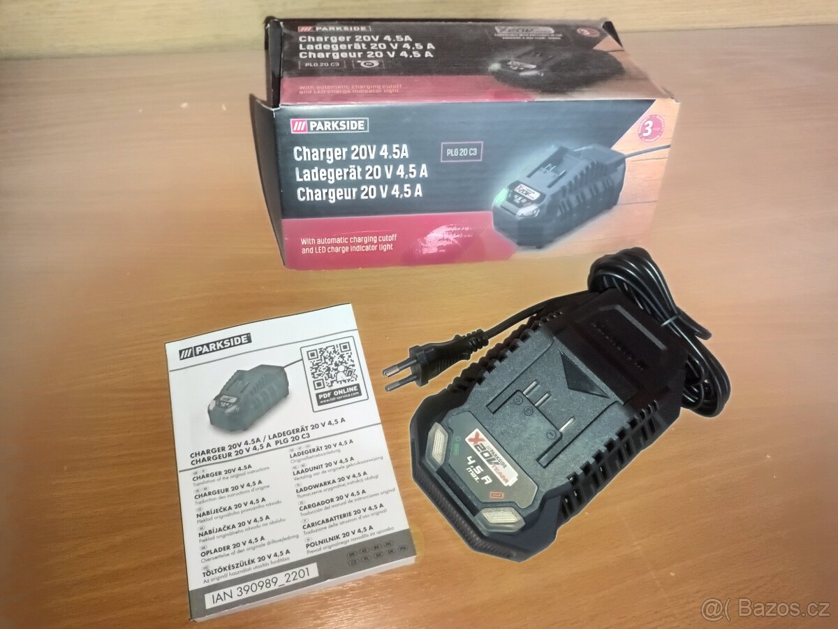 Parkside nabíječka 20v 4,5