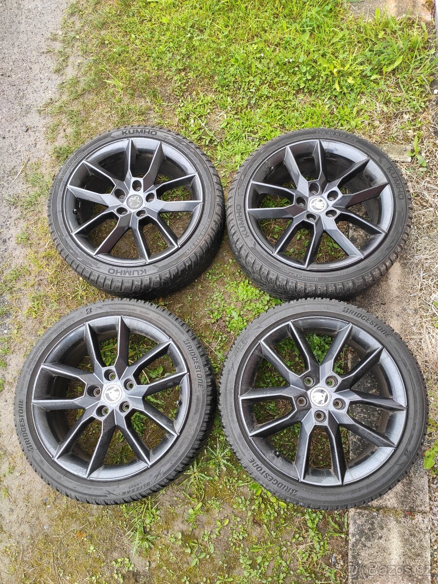 ALU R18 Gemini + zimní pneu Škoda Octavia 3 RS
