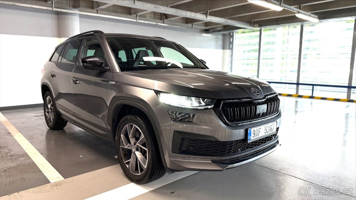 Škoda KodiaQ 2.0 TDi, 147 kW, 4x4, tažné, Sportline, DPH