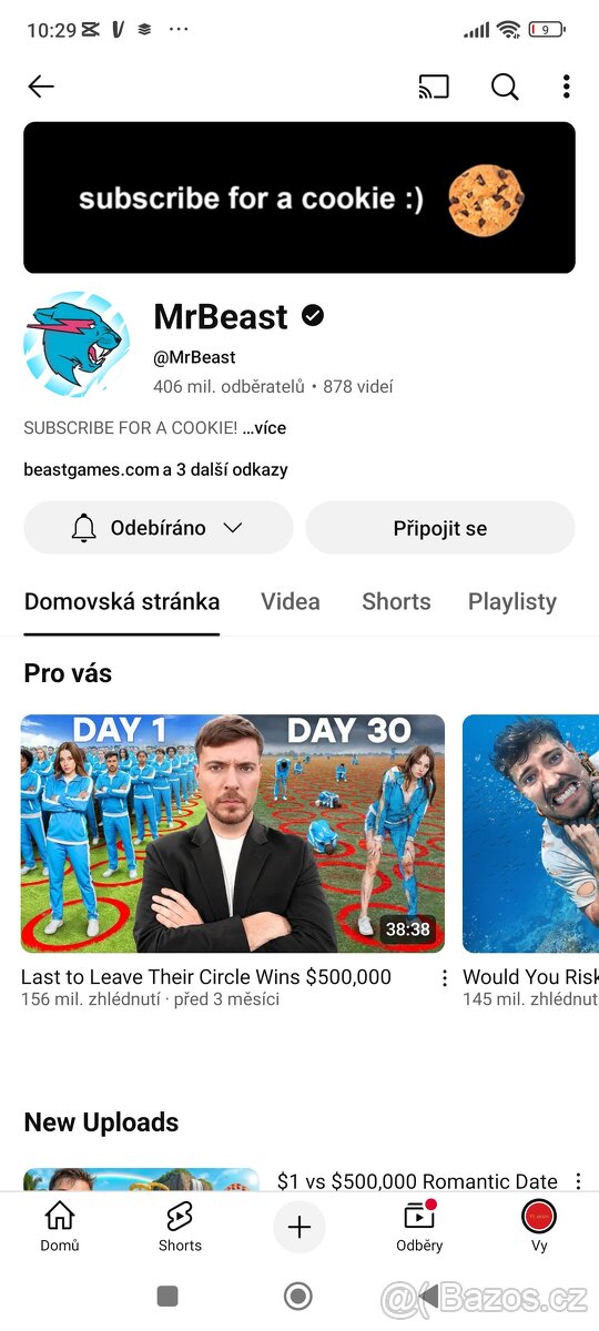 Koupím tiktok a YouTube účet