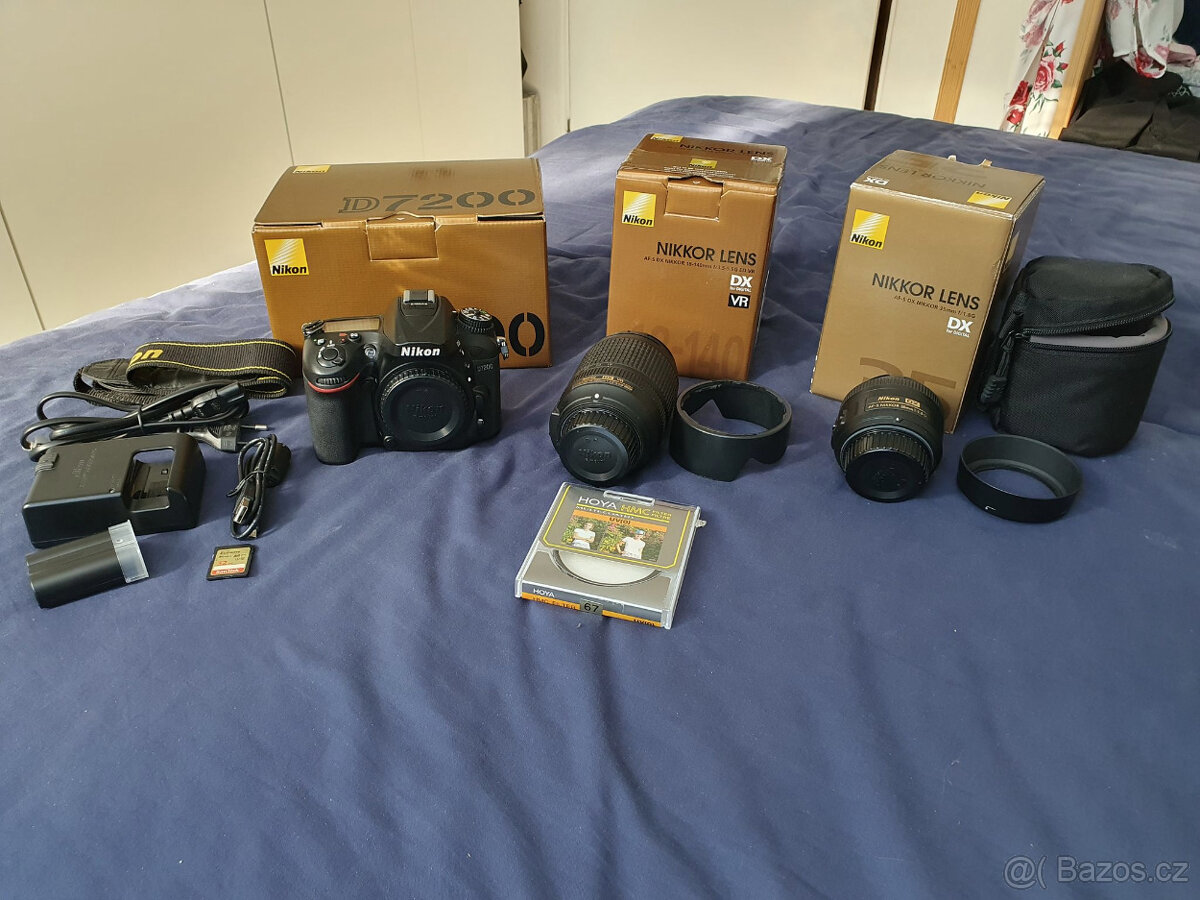 Fotoaparát Nikon D7200 + 2 objektivy