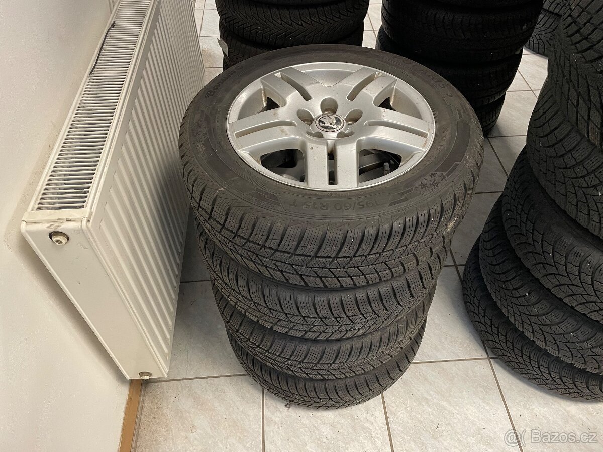 VW ALU disky R15 + pneumatiky