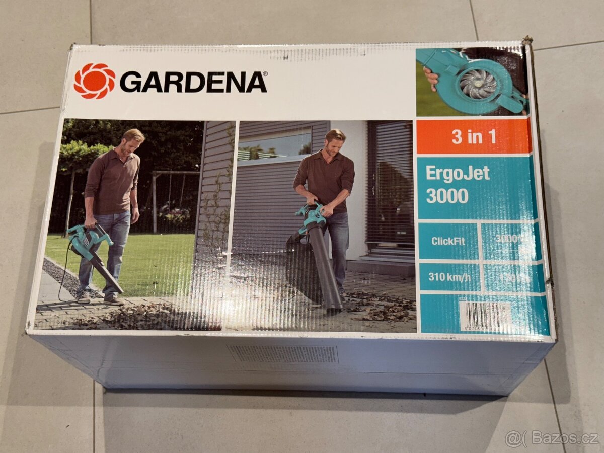 GARDENA Vysavač a fukar na listí elektrický ErgoJet 3000