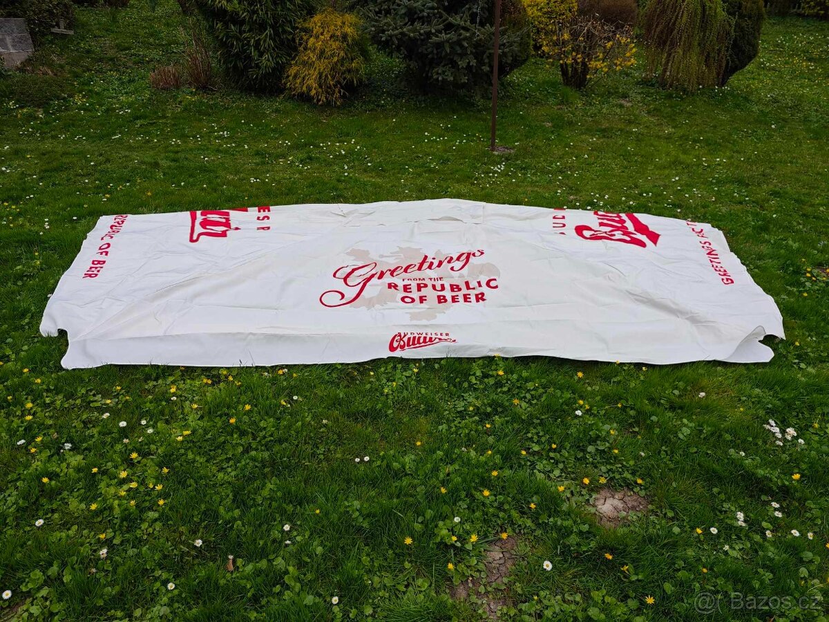 Potah na hospodský slunečník Budvar 3,5m x 3,5m