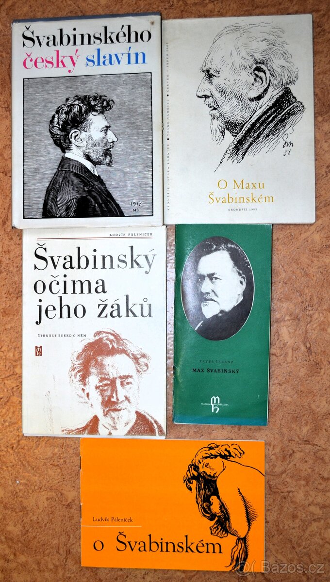 Kniha a brožury o Švabinském