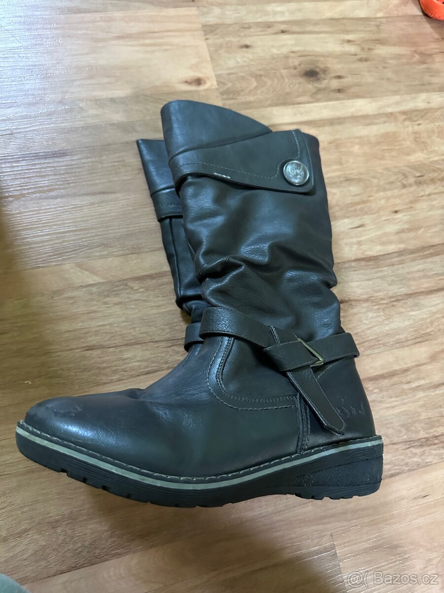 Kožené zimní boty vel. 36