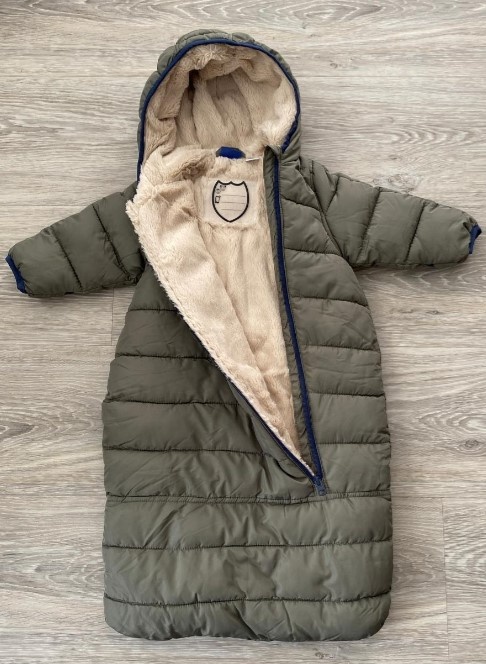 Zimní fusak/kombinéza 62/68 tm. zelená