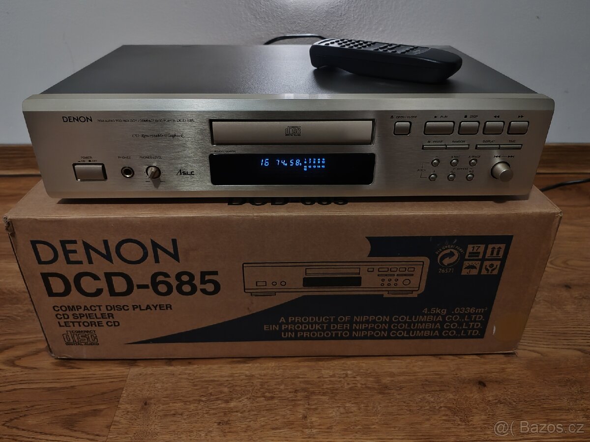 CD přehrávač DENON DCD-685, DÁLKA, KRABICE