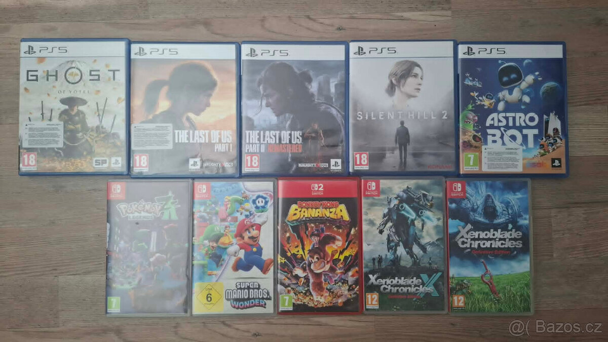 Prodám hry na Nintendo Switch 2 / PS5