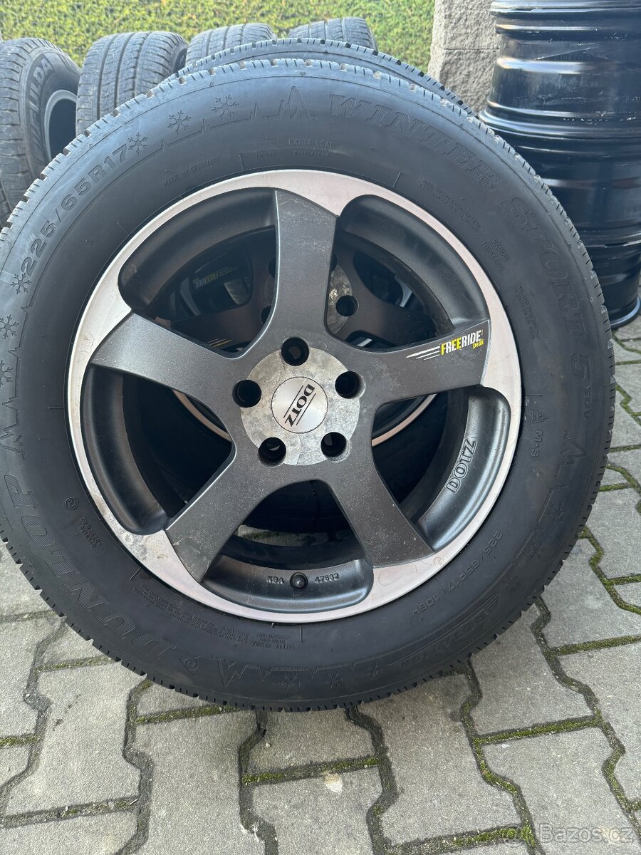 Alu kola Dotz Freeride + zimní pneu Dunlop