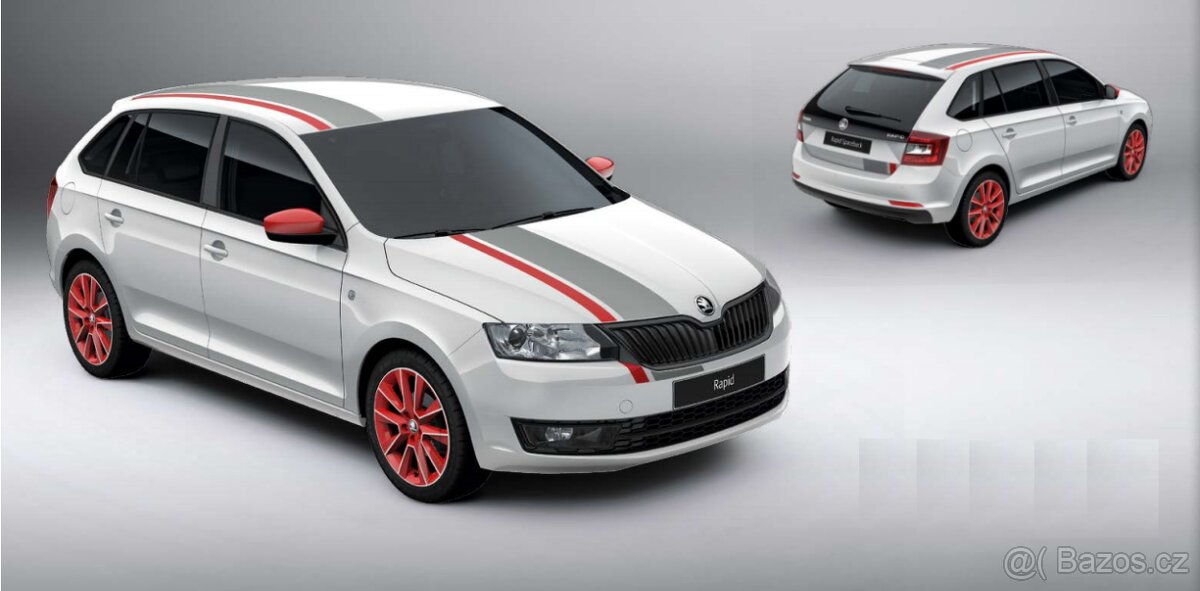 Sada dekorativních folií Red&Grey RAPID Spaceback